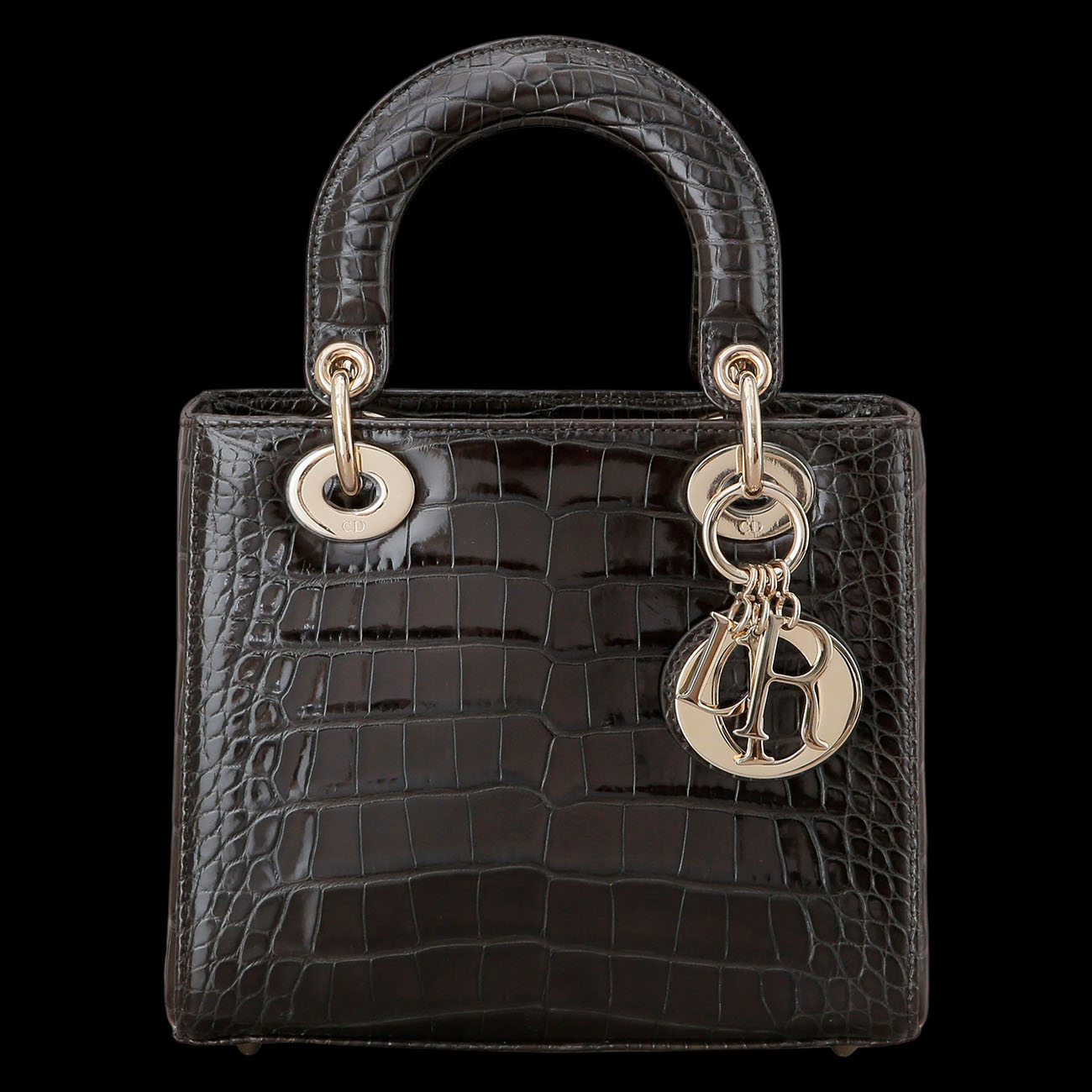 CHRISTIAN DIOR(USED)크리스찬디올 엘리게이터 레이디디올 스몰
